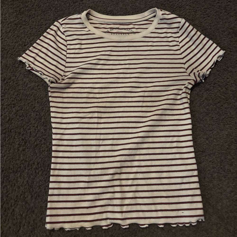 Striped Short Sleeve Top